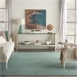 Nourison Essentials 8' x 10' Blue Green Outdoor Indoor/Outdoor Rug Polypropylene