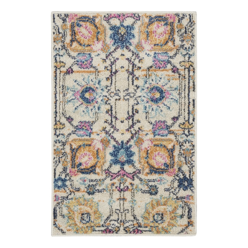 Nourison Passion 2' x 3' Ivory Multicolor Fabric Bohemian Area Rug (2' x 3')