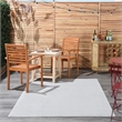 Nourison Essentials 5' x 7' Silver Gray Fabric Outdoor Area Rug (5' x 7')