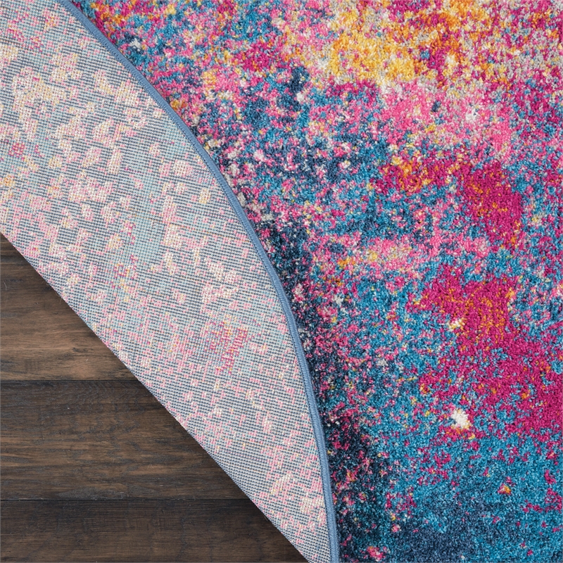 Nourison Passion 5' x 8' Oval Multicolor Fabric Modern Area Rug (8' Oval)