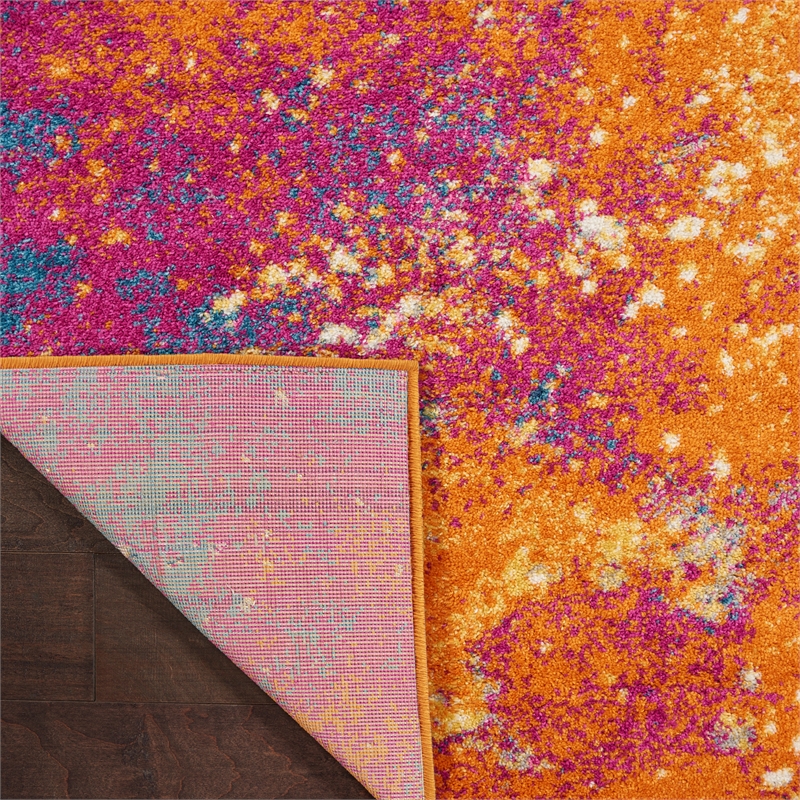 Nourison Passion 5' x Square Multicolor Fabric Modern Area Rug (5' Square)