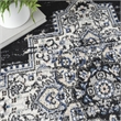 Nourison Passion 5' x 7' Black Ivory Fabric Vintage Area Rug (5' x 7')