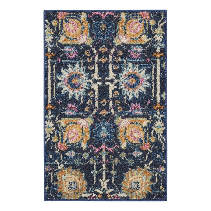 Nourison Passion 2' x 3' Navy Fabric Bohemian Area Rug (2' x 3')