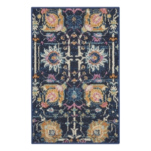 Nourison Passion 2' x 3' Navy Fabric Bohemian Area Rug (2' x 3')