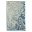 Nourison Passion 2' x 3' Navy Light Blue Fabric Modern Area Rug (2' x 3')