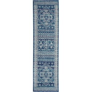 Nourison Passion 2'2&quot x 7'6&quot Navy Blue Bohemian Indoor Rug