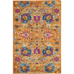 Nourison Passion 2' x 3' Orange Fabric Bohemian Area Rug (2' x 3')