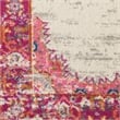 Nourison Passion 4' x Round Pink and White Fabric Bohemian Area Rug (4' Round)