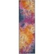 Nourison Passion 10' Runner Multicolor Fabric Modern Area Rug (10' Runner)