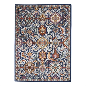 Nourison Passion 3'9&quot x 5'9&quot Blue/Multicolor Rustic Indoor Rug Polypropylene