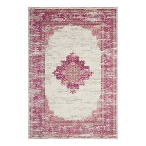 Nourison Passion 12' x 15' Pink and White Fabric Bohemian Area Rug (12' x 15')