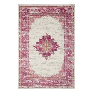 Nourison Passion 12' x 18' Pink and White Fabric Bohemian Area Rug (12' x 18')