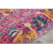 Nourison Passion 10' Runner Pink Fabric Bohemian Area Rug (10' Runner)