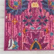 Nourison Passion 10' Runner Pink Fabric Bohemian Area Rug (10' Runner)