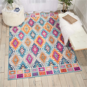 Nourison Passion 5'3&quot x 7'3&quot Multicolor Bohemian Indoor Rug