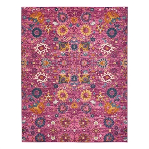 nourison passion 8' x 10' fuchsia bohemian indoor rug