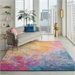 Nourison Passion 6' x 9' Multicolor Fabric Modern Area Rug (6' x 9')