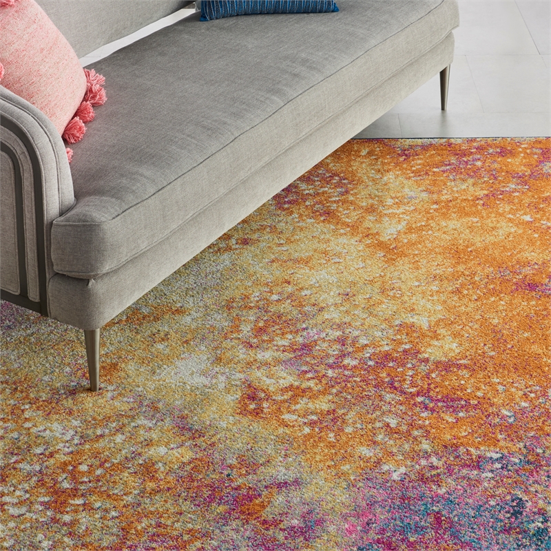 Nourison Passion 6' x 9' Multicolor Fabric Modern Area Rug (6' x 9')