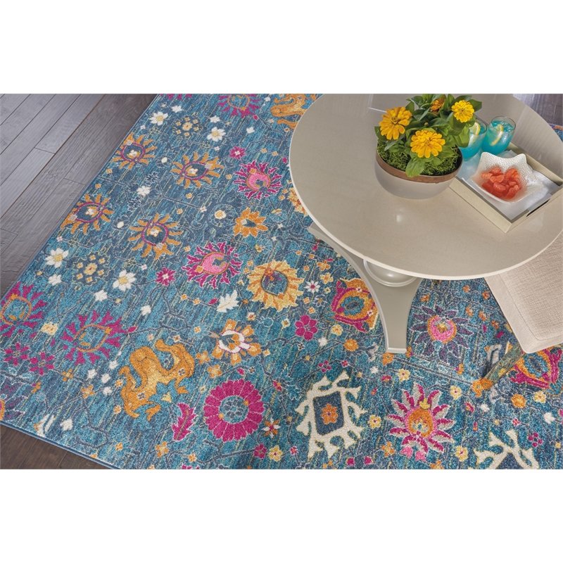 Nourison Passion 7' x 10' Pink Fabric Bohemian Area Rug (7' x 10')