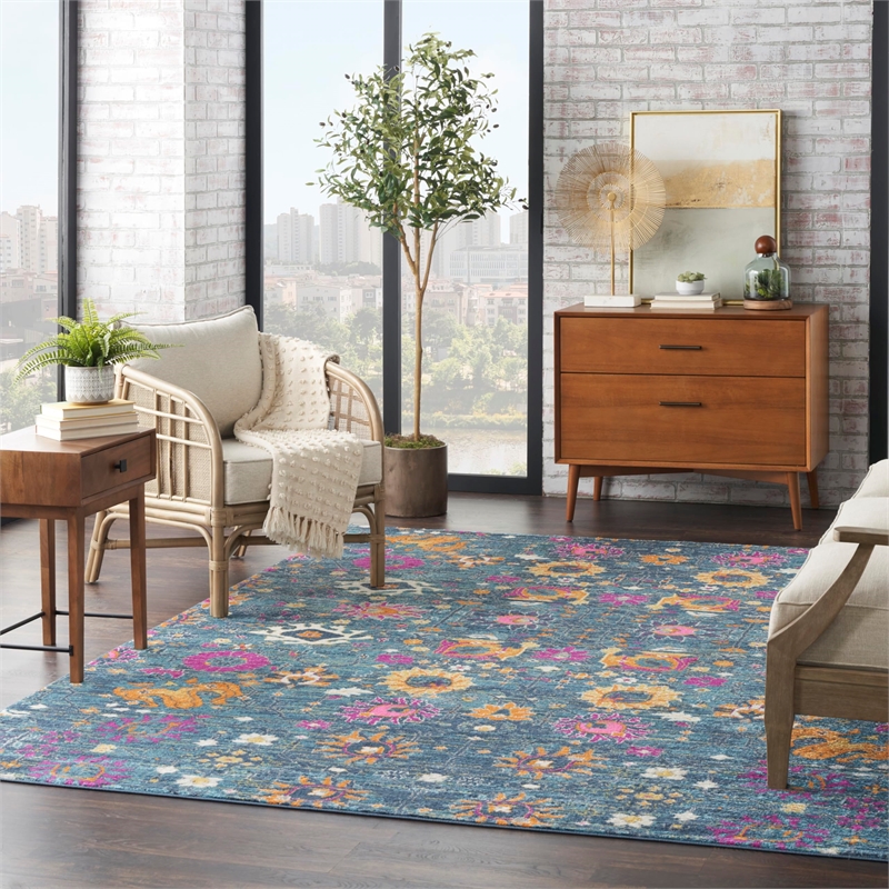 Nourison Passion 7' x 10' Pink Fabric Bohemian Area Rug (7' x 10')