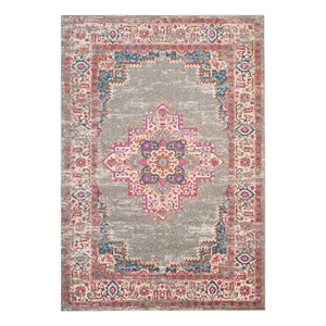 Nourison Passion 7' x 10' Gray Fabric Bohemian Area Rug (7' x 10')