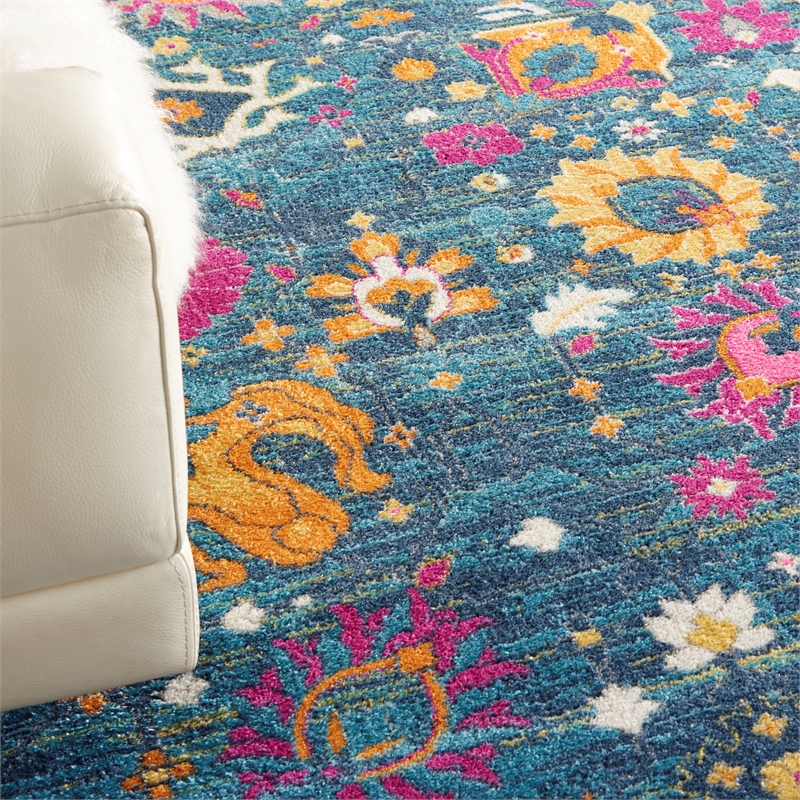 Nourison Passion 9' x 12' Denim Fabric Bohemian Area Rug (9' x 12')