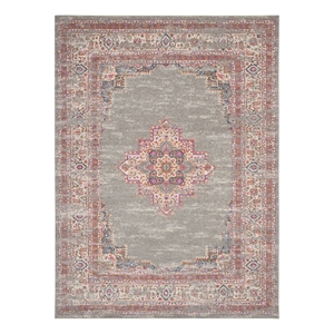 Nourison Passion 9' x 12' Gray Fabric Bohemian Area Rug (9' x 12')