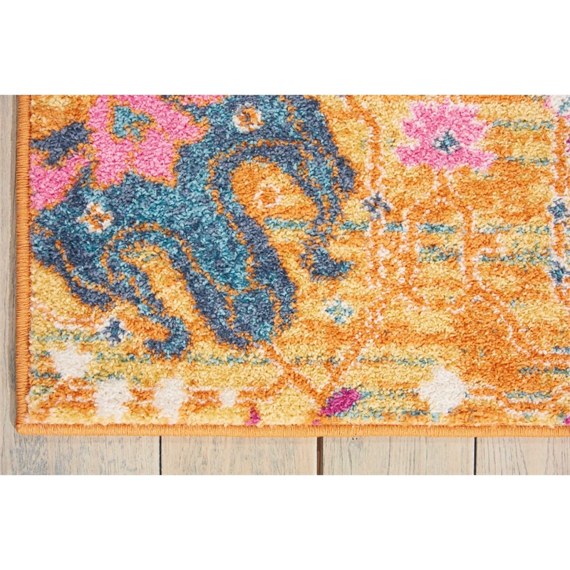 Nourison Passion 7' x 10' Orange Fabric Bohemian Area Rug (7' x 10')