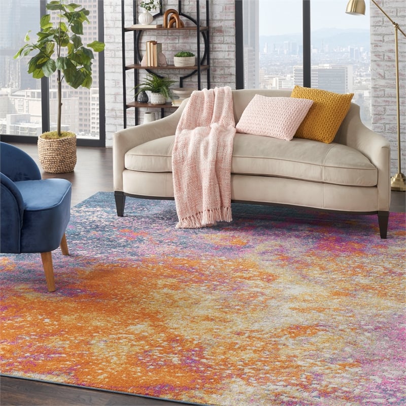 Nourison Passion 8' x 10' Multicolor Fabric Modern Area Rug (8' x 10')