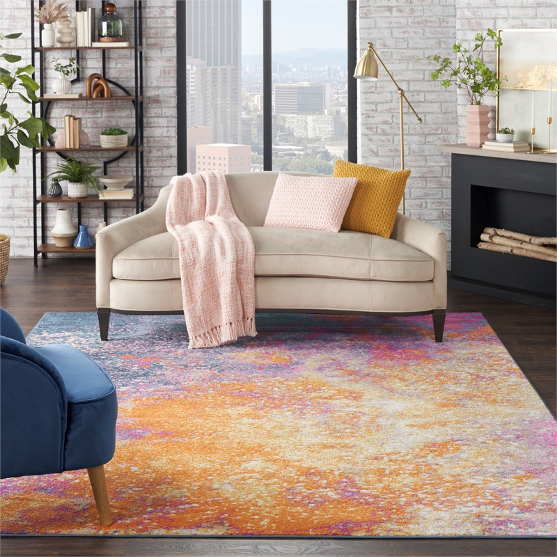 Nourison Passion 8' x 10' Multicolor Fabric Modern Area Rug (8' x 10')