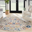 Nourison Passion 8' x Round Ivory Fabric Bohemian Area Rug (8' Round)