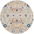 Nourison Passion 8' x Round Ivory Fabric Bohemian Area Rug (8' Round)