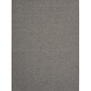 Nourison Positano 10' x 14' Charcoal Fabric Modern Indoor/Outdoor Area Rug