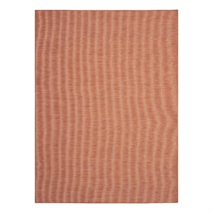 Nourison Positano 10' x 14' Terracotta Fabric Modern Area Rug