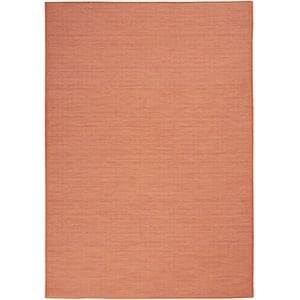 Nourison Positano 5' x 7' Terracotta Fabric Modern Area Rug (5' x 7')