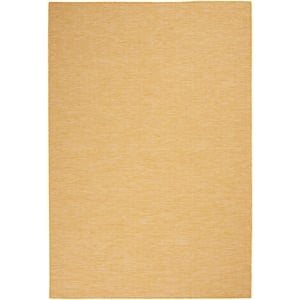 Nourison Positano 5' x 7' Yellow Fabric Modern Area Rug (5' x 7')