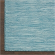 Nourison Positano 6' x 9' Aqua Fabric Modern Area Rug (6' x 9')