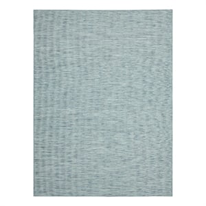 Nourison Positano 6' x 9' Aqua Fabric Modern Area Rug (6' x 9')