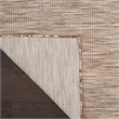 Nourison Positano 6' x 9' Beige Fabric Modern Indoor/Outdoor Area Rug