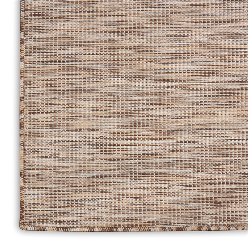 Nourison Positano 6' x 9' Beige Fabric Modern Indoor/Outdoor Area Rug