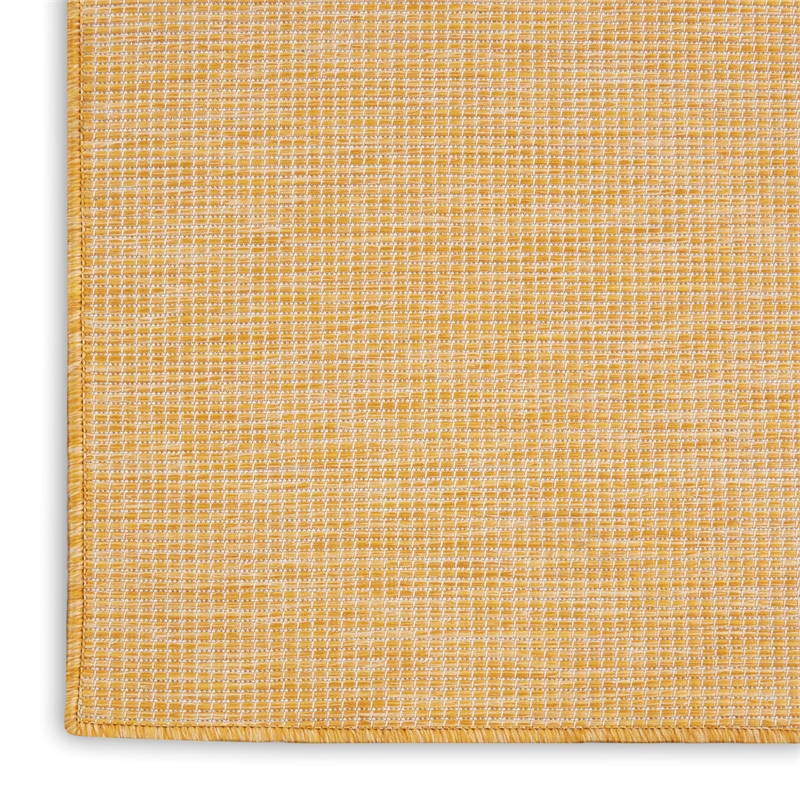 Nourison Positano 9' x 12' Yellow Modern Indoor/Outdoor Rug Polypropylene
