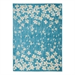 Nourison Tranquil 4' x 6' Turquoise Indoor Rug Polypropylene