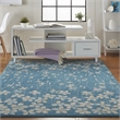 Nourison Tranquil 4' x 6' Turquoise Indoor Rug Polypropylene