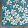 Nourison Tranquil 4' x 6' Turquoise Indoor Rug Polypropylene