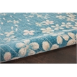 Nourison Tranquil 4' x 6' Turquoise Indoor Rug Polypropylene