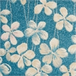 Nourison Tranquil 4' x 6' Turquoise Indoor Rug Polypropylene