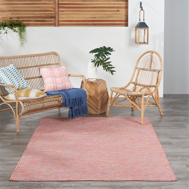 Nourison Positano 6' x 9' Rainbow Modern Indoor/Outdoor Rug