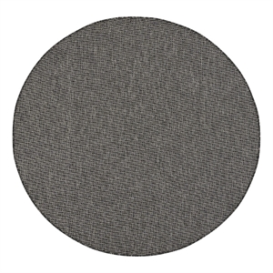 Nourison Positano 6' x Round Charcoal Fabric Modern Area Rug (6' Round)