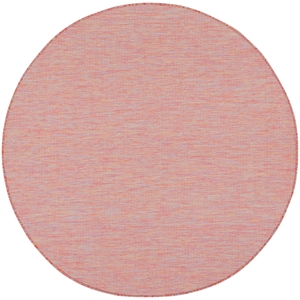 Nourison Positano 6' x Round Rainbow Fabric Modern Area Rug (6' Round)
