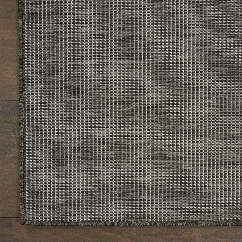 Nourison Positano 8' Runner Charcoal Fabric Modern Area Rug (8' Runner)